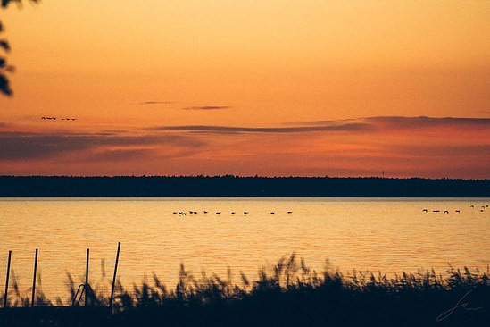 Swedish autumn on Vänern